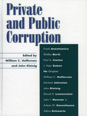 cover image of Private and Public Corruption
